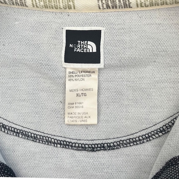 North Face Quarter Zip Pullover Mens XL Grey Sweatshirt Long Sleeve Made In USA - Picture 3 of 5